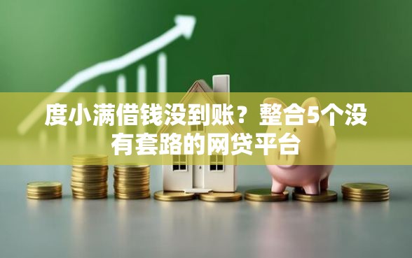 度小满借钱没到账？整合5个没有套路的网贷平台