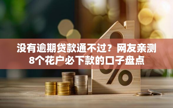 没有逾期贷款通不过？网友亲测8个花户必下款的口子盘点
