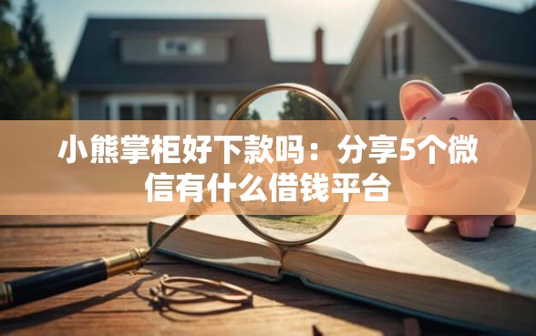 小熊掌柜好下款吗：分享5个微信有什么借钱平台