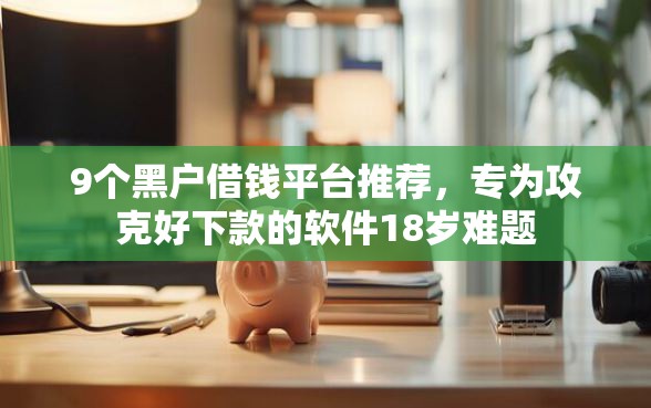 9个黑户借钱平台推荐，专为攻克好下款的软件18岁难题