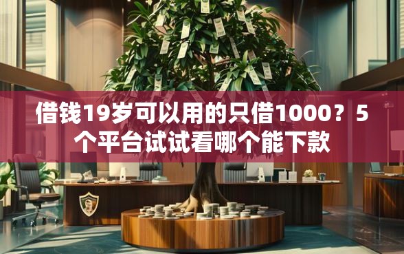 借钱19岁可以用的只借1000？5个平台试试看哪个能下款