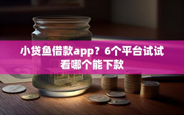 小贷鱼借款app？6个平台试试看哪个能下款