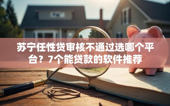 苏宁任性贷审核不通过选哪个平台？7个能贷款的软件推荐