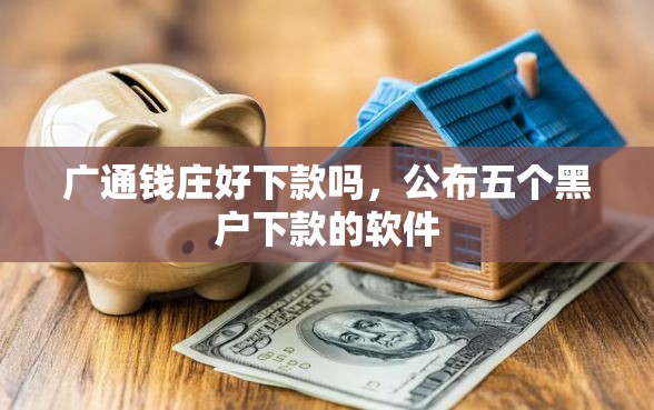 广通钱庄好下款吗，公布五个黑户下款的软件