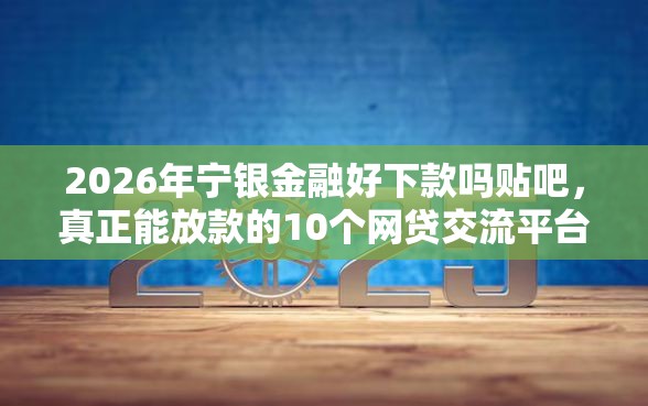 2026年宁银金融好下款吗贴吧，真正能放款的10个网贷交流平台推荐