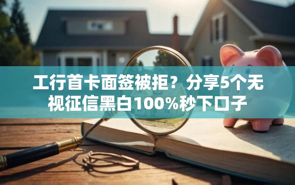 工行首卡面签被拒？分享5个无视征信黑白100%秒下口子