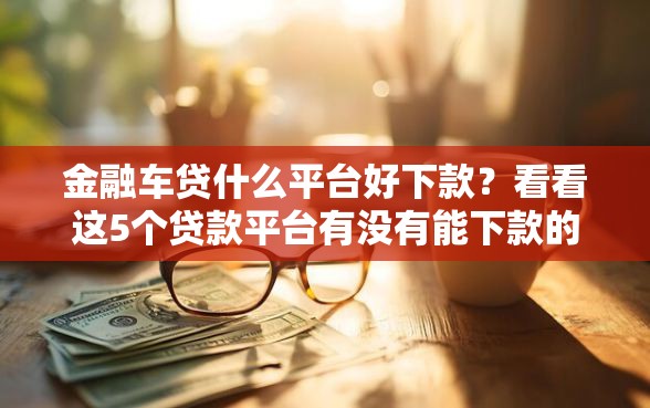 金融车贷什么平台好下款？看看这5个贷款平台有没有能下款的