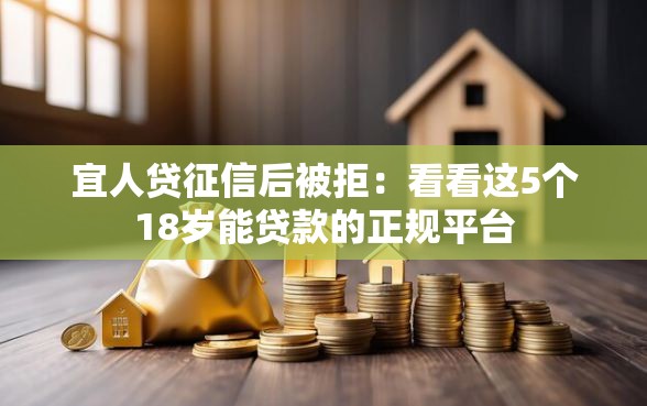 宜人贷征信后被拒：看看这5个18岁能贷款的正规平台