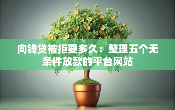 向钱贷被拒要多久：整理五个无条件放款的平台网站