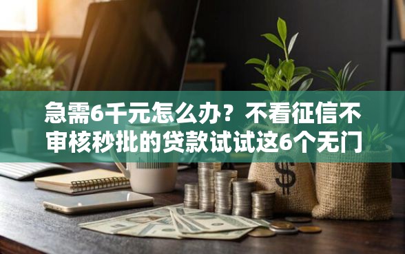 急需6千元怎么办？不看征信不审核秒批的贷款试试这6个无门槛平台