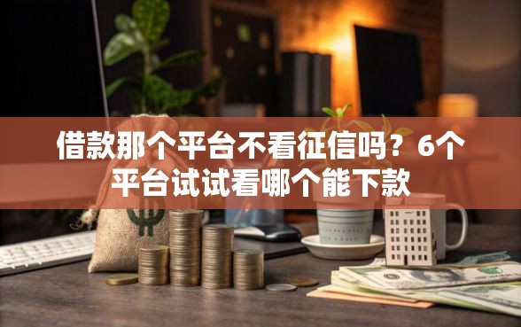 借款那个平台不看征信吗？6个平台试试看哪个能下款