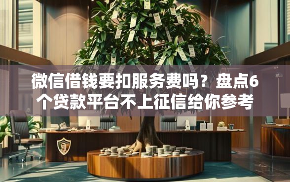 微信借钱要扣服务费吗？盘点6个贷款平台不上征信给你参考