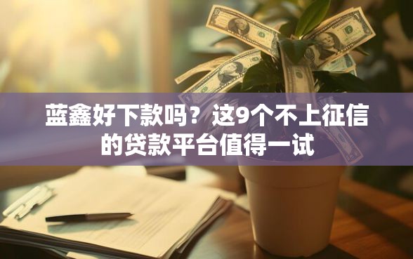 蓝鑫好下款吗？这9个不上征信的贷款平台值得一试