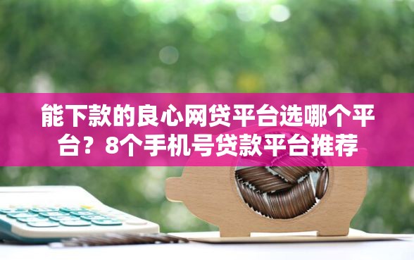 能下款的良心网贷平台选哪个平台？8个手机号贷款平台推荐