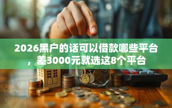 2026黑户的话可以借款哪些平台，差3000元就选这8个平台