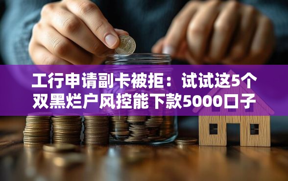 工行申请副卡被拒：试试这5个双黑烂户风控能下款5000口子