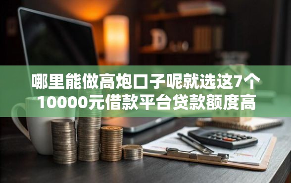 哪里能做高炮口子呢就选这7个10000元借款平台贷款额度高