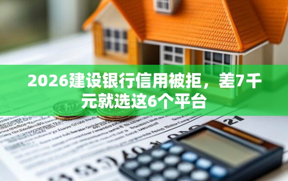 2026建设银行信用被拒，差7千元就选这6个平台