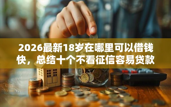 2026最新18岁在哪里可以借钱快,总结十个不看征信容易贷款的平台! 2026最新18岁在哪里可以借钱快,总结十个不看征信容易贷款的平台!