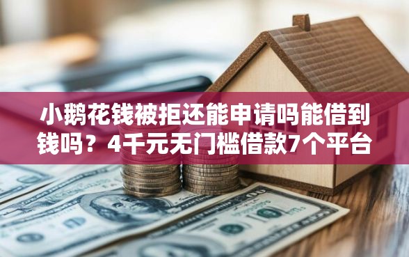 小鹅花钱被拒还能申请吗能借到钱吗？4千元无门槛借款7个平台推荐