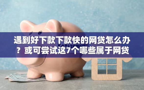 遇到好下款下款快的网贷怎么办？或可尝试这7个哪些属于网贷平台