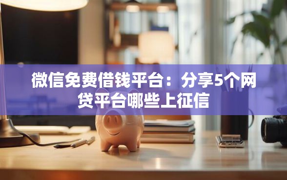 微信免费借钱平台：分享5个网贷平台哪些上征信