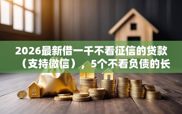 2026最新借一千不看征信的贷款（支持微信），5个不看负债的长期网贷口子无私分享