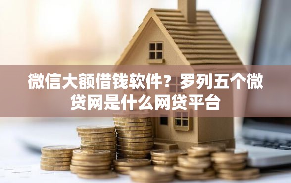 微信大额借钱软件？罗列五个微贷网是什么网贷平台