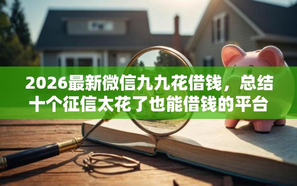 2026最新微信九九花借钱，总结十个征信太花了也能借钱的平台！