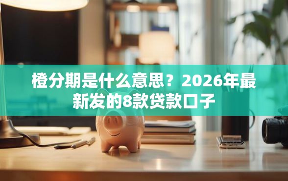 橙分期是什么意思？2026年最新发的8款贷款口子