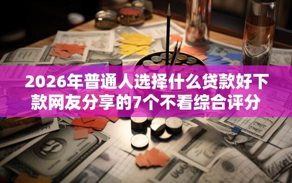 2026年普通人选择什么贷款好下款网友分享的7个不看综合评分夜间直接能下款又正规的平台我觉得不错! 2026年普通人选择什么贷款好下款网友分享的7个不看综合评分夜间直接能下款又正规的平台我觉得不错!