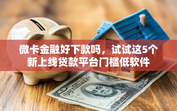 微卡金融好下款吗，试试这5个新上线贷款平台门槛低软件