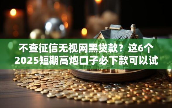 不查征信无视网黑贷款？这6个2025短期高炮口子必下款可以试试