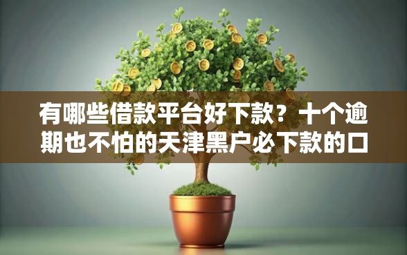 有哪些借款平台好下款？十个逾期也不怕的天津黑户必下款的口子