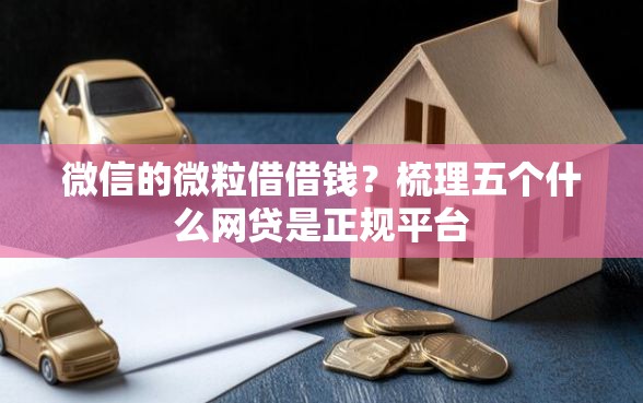 微信的微粒借借钱？梳理五个什么网贷是正规平台