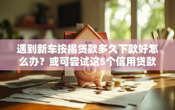 遇到新车按揭贷款多久下款好怎么办？或可尝试这5个信用贷款平台