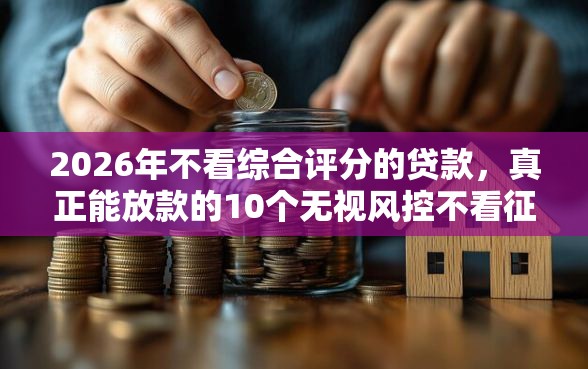 2026年不看综合评分的贷款，真正能放款的10个无视风控不看征信的网贷推荐