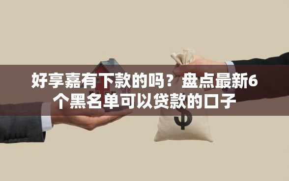 好享嘉有下款的吗？盘点最新6个黑名单可以贷款的口子
