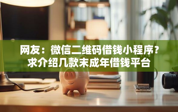 网友：微信二维码借钱小程序？求介绍几款末成年借钱平台