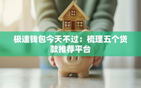 极速钱包今天不过：梳理五个贷款推荐平台