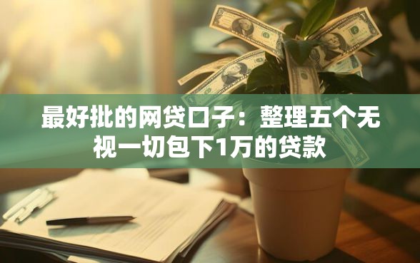 最好批的网贷口子：整理五个无视一切包下1万的贷款