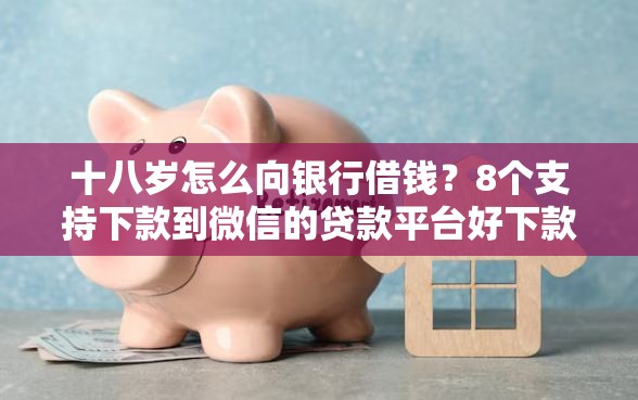 十八岁怎么向银行借钱？8个支持下款到微信的贷款平台好下款
