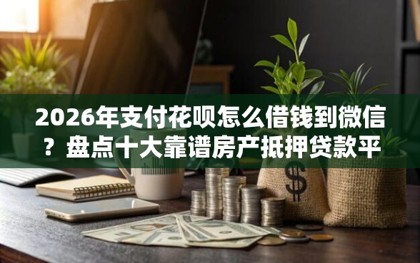 2026年支付花呗怎么借钱到微信？盘点十大靠谱房产抵押贷款平台