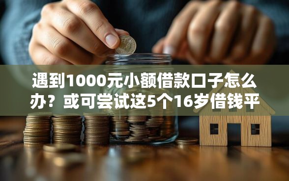 遇到1000元小额借款口子怎么办？或可尝试这5个16岁借钱平台