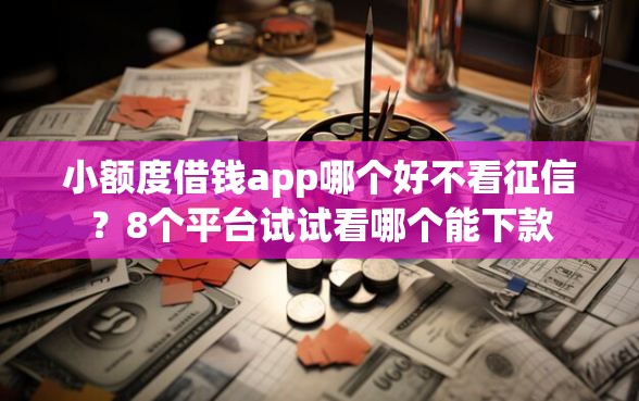 小额度借钱app哪个好不看征信？8个平台试试看哪个能下款