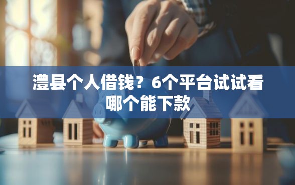 澧县个人借钱？6个平台试试看哪个能下款