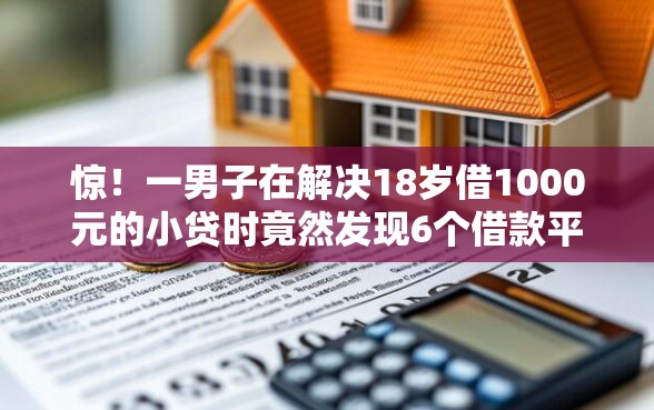 惊！一男子在解决18岁借1000元的小贷时竟然发现6个借款平台黑户也能借款，事后分享了出来