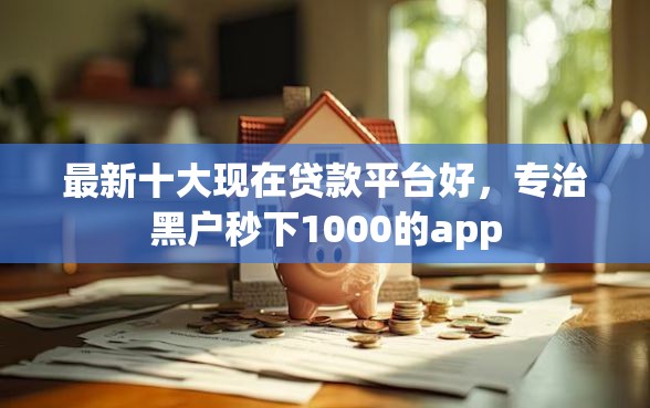 最新十大现在贷款平台好，专治黑户秒下1000的app