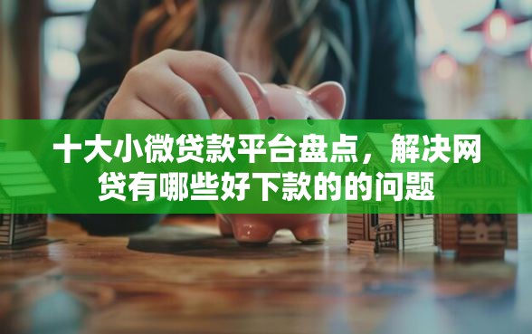 十大小微贷款平台盘点，解决网贷有哪些好下款的的问题