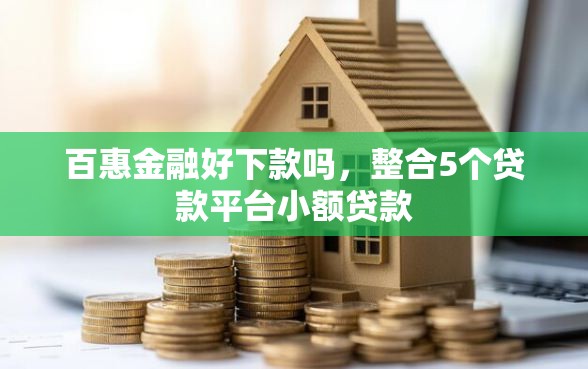 百惠金融好下款吗，整合5个贷款平台小额贷款